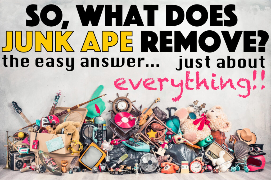 An image showing what Jun Ape will remove. Just about EVERYTHING!